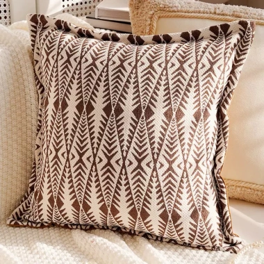 Vỏ Áo Gối Vuông Hoạ Tiết Thêu Ngựa Sang Trọng - Decor Nhà Cửa, Gối Sofa Phòng Khách 250k
