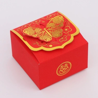 Vỏ bánh tráp cưới hỏi 3D cánh bướm, đựng bánh cốm, xu xuê, mứt kẹo - 3.000 VND