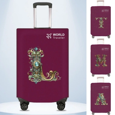 Vỏ bao vali 20-30 inch nâu, chống bụi, không dệt, chống nước, nhẹ gọn – 25.001₫