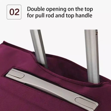 Vỏ bao vali nâu 20-30 inch vải không dệt, chống nước, chống bụi, dễ mang, du lịch công tác - 25.001đ