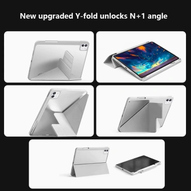 Vỏ Bảo Vệ Acrylic Cứng Y‑Folding cho Lenovo Xiaoxin Pad Pro GT 11.1 2.025 – TB365FC, Khe Cắm Bút, Bảo Vệ Thông Minh