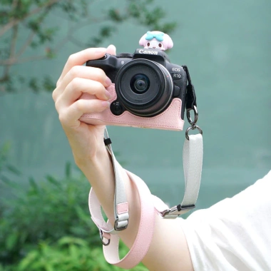 Vỏ bảo vệ da cổ điển, túi đeo chéo Micro cho Canon R10, R50, R100 – Giá chỉ 390.960₫ – phụ kiện dễ thương 4