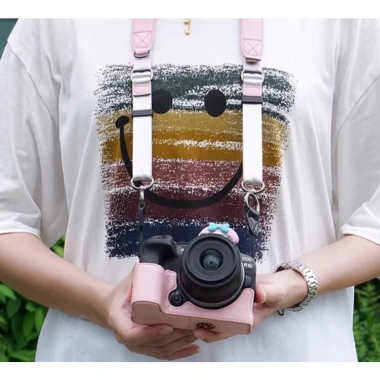Vỏ bảo vệ da cổ điển, túi đeo chéo Micro cho Canon R10, R50, R100 – Giá chỉ 390.960₫ – phụ kiện dễ thương 9