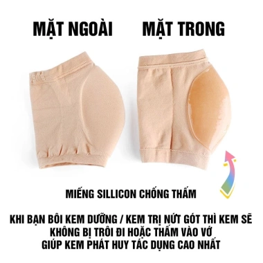 Vớ bảo vệ gót chân ngừa chai sần nứt nẻ cho nam nữ RQN2.478 - Giá chỉ 24.960 VND