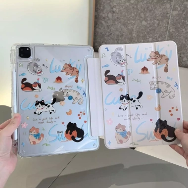 Vỏ bảo vệ iPad Air 11 inch Acrylic Pro, khe cắm bút, phù hợp iPad 10 10.2