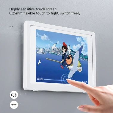 Vỏ bảo vệ iPad chống nước không lỗ - Hộp treo tường, cảm ứng, thích hợp phòng tắm bếp 2