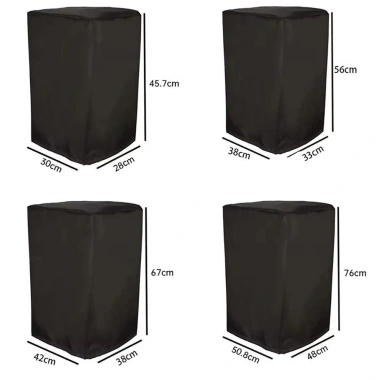 Vỏ bảo vệ loa polyester 210D chống thấm nước, UV, bụi - màu đen 2