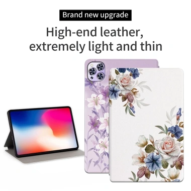 Vỏ bảo vệ máy tính bảng Hanzhong H13 Pro 10.3 inch 2.024 Da PU Flip Stand Họa Tiết Sơn Thời Trang Giá 98.064 VND