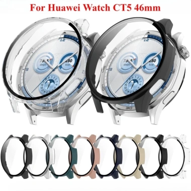 Vỏ bảo vệ PC cứng và Kính cho Huawei Watch GT5 46/41mm & GT5 Pro 46/42mm, bảo hiểm toàn diện 4