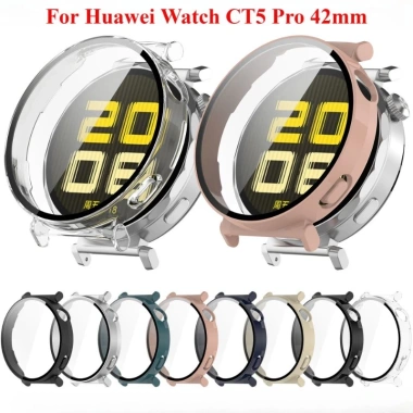 Vỏ bảo vệ PC cứng và Kính cho Huawei Watch GT5 46/41mm & GT5 Pro 46/42mm, bảo hiểm toàn diện 5