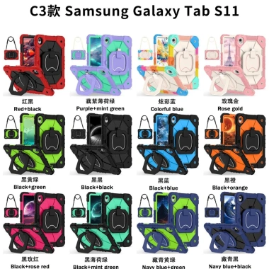 Vỏ bảo vệ Samsung Tab S11 X730/X736 + Giá đỡ PC xoay XX5C, chống sốc, giá 527.040₫