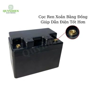 Vỏ Bình Đề Xe Máy YT4 YT5 Cọc Ren Xoắn ABS Chuẩn Kích Thước - Linh Kiện Quỳnh Diễn