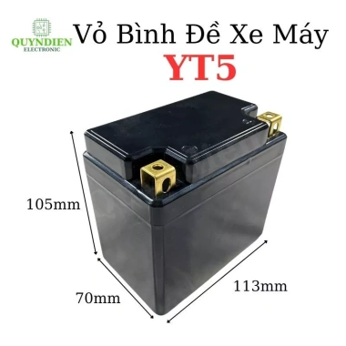 Vỏ Bình Đề Xe Máy YT4 YT5 Cọc Vuông ABS Chuẩn Kích Thước Ắc Quy - Linh Kiện Quỳnh Diễn 33.120 VND 3