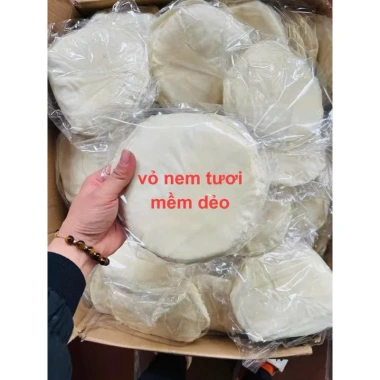 Vỏ bò bía đậu xanh quấn nem, chả giò siêu giòn 2 tập 200 lá 16-20cm, chỉ 27.900 VND