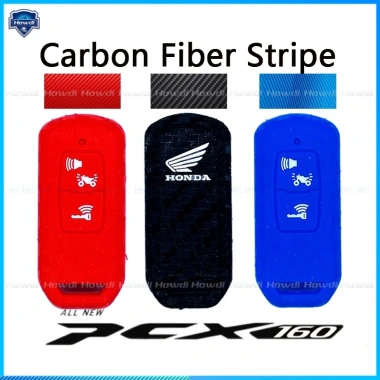 Vỏ Bọc Chìa Khóa Silicone Sợi Carbon 2 Nút cho Honda PCX và PCX160 - Bảo Vệ, Chống Trầy, Giá 57.990đ
