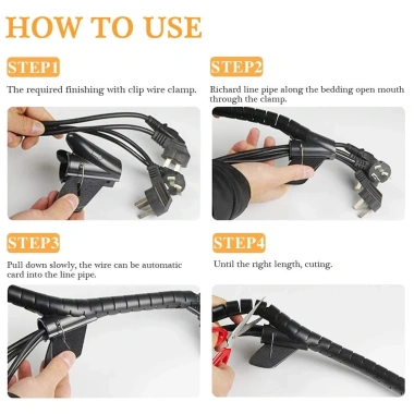 Vỏ Bọc Dây Cáp và Túi Đựng, Sắp Xếp Gọn Gàng Cho TV, Máy Tính - Giá Ưu Đãi 40.260đ