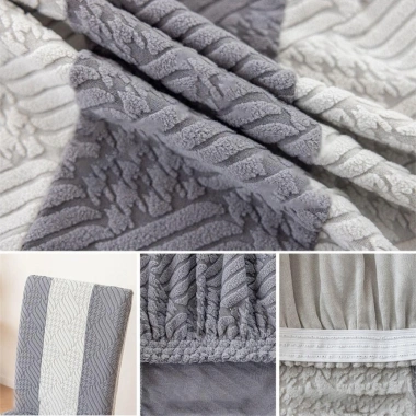 Vỏ bọc ghế NLINNI Jacquard chống bụi đàn hồi – Đệm ghế mềm mại đa năng cho nhà & văn phòng 4