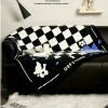 Vỏ bọc ghế sofa - chăn mỏng vải nỉ kẻ ô vuông ấm áp, giảm giá 162.000₫