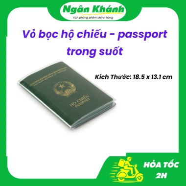 Vỏ Bọc Hộ Chiếu PVC Trong Suốt Chống Trầy Xước - Giá 8.000 VNĐ - Vppngankhanh