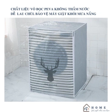 Vỏ bọc máy giặt chống thấm nước - Áo trùm máy giặt cửa ngang và đứng, 33.999 VND 2 Vỏ bọc máy giặt chống thấm nước - Áo trùm máy giặt cửa ngang và đứng, 33.999 VND 2