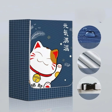 Vỏ bọc máy giặt lồng ngang cửa trước áo trùm bát phủ siêu bền, chống mưa nắng, có in hình - 182.193₫ 2