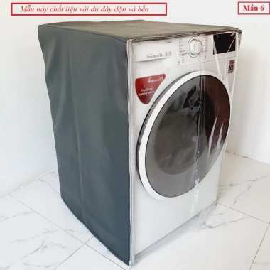 Vỏ bọc máy giặt lồng ngang cửa trước áo trùm bát phủ siêu bền, chống mưa nắng, có in hình - 182.193₫ 6