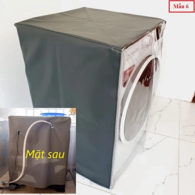 Vỏ bọc máy giặt lồng ngang cửa trước áo trùm bát phủ siêu bền, chống mưa nắng, có in hình - 182.193₫ 7
