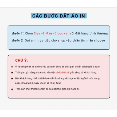Vỏ Bọc Vali Hành Lý Du Lịch - Dày Dặn, Chắc Chắn, In Không Full Hình, Giá 160k