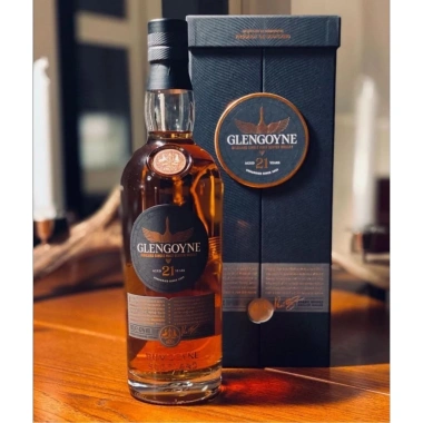Vỏ chai rượu Glengoyne 21 full box, tặng kèm bọc cổ chai, giá chỉ 225k 2