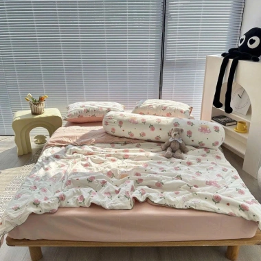 Vỏ Chăn Cotton Đũi Nhập Khẩu 2m2x2m - Mềm Mịn, Thoáng Khí, Phù Hợp Mùa Hè & Đông, 99.000 VND