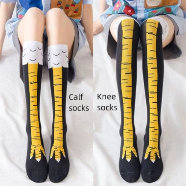 Vớ Chân Gà Hoạt Hình Cotton Dễ Thương Đầu Gối Nhiều Màu - Giá ưu đãi 30.578₫