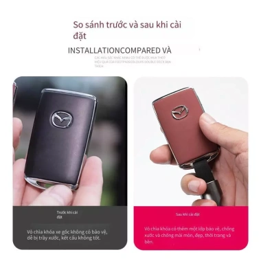 Vỏ chìa khóa da Mazda 3, CX5 2.018-2.025, CX30 – Thay thế sang trọng, 217.799₫ 5