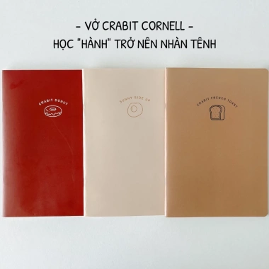 Vở Cornell 120 trang Crabit: Ruột kẻ ngang Grid, Ghi chép Trộm Vía Collection, Giá 66.000₫