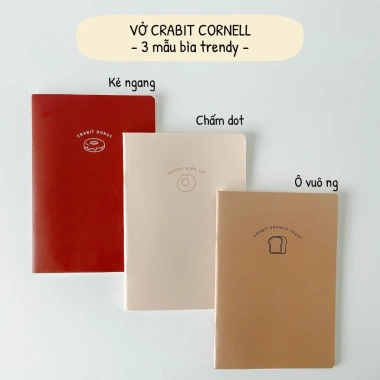 Vở Cornell 120 trang Crabit: Ruột kẻ ngang Grid, Ghi chép Trộm Vía Collection, Giá 66.000₫ 8 Vở Cornell 120 trang Crabit: Ruột kẻ ngang Grid, Ghi chép Trộm Vía Collection, Giá 66.000₫ 8
