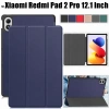 Vỏ da PU cho Xiaomi Redmi Pad 2 Pro 12.1 inch – Flip case tựđộng đánh thức, đỡ