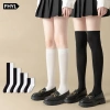 Vớ dài cotton mềm mại đến đầu gối trắng phong cách Lolita Nhật Bản cho nữ - Đa năng, giảm giá 24.000 VND