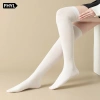 Vớ dài cotton mềm mại đến đầu gối trắng phong cách Lolita Nhật Bản cho nữ - Đa năng, giảm giá 24.000 VND 3