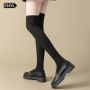 Vớ dài cotton mềm mại đến đầu gối trắng phong cách Lolita Nhật Bản cho nữ - Đa năng, giảm giá 24.000 VND 6