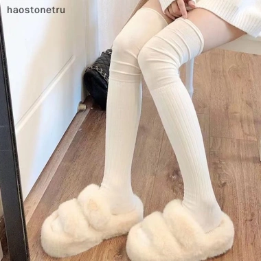 Vớ Dài Cotton Nữ Giữ Ấm Mùa Đông, Thiết Kế Gối Đôi Trơn Vải Mềm Mại - Đồ Ngủ Thời Trang, Phong Cách Đa Dạng, Giá Ưu Đãi 6
