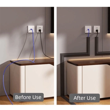 Vỏ dây NAMSHEVA PVC linh hoạt – Vỏ cáp sàn mềm tự dính, quản lý cáp, chỉ 58.080₫