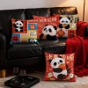 Vỏ đệm lễ hội Panda trang trí năm mới, vỏ gối sofa gia đình, giá 45.789 VND