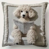 Vỏ đệm Poodle 3D dễ thương - Vỏ gối trang trí chó vui nhộn cho ghế sofa, giảm giá 20% 3