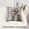 Vỏ đệm Poodle 3D dễ thương - Vỏ gối trang trí chó vui nhộn cho ghế sofa, giảm giá 20% 4
