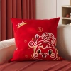 Vỏ đệm sofa lễ hội năm mới màu đỏ, tựa lưng phòng khách, cao cấp, không lõi, kèm gối ngủ - giảm 18% 4