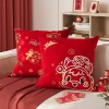 Vỏ đệm sofa lễ hội năm mới màu đỏ, tựa lưng phòng khách, cao cấp, không lõi, kèm gối ngủ - giảm 18% 5