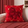 Vỏ đệm sofa lễ hội năm mới màu đỏ, tựa lưng phòng khách, cao cấp, không lõi, kèm gối ngủ - giảm 18% 8
