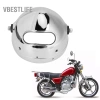 Vỏ đèn pha LED hợp kim nhôm 5,75in Bạc cho xe máy Chopper – Tùy chỉnh sang trọng