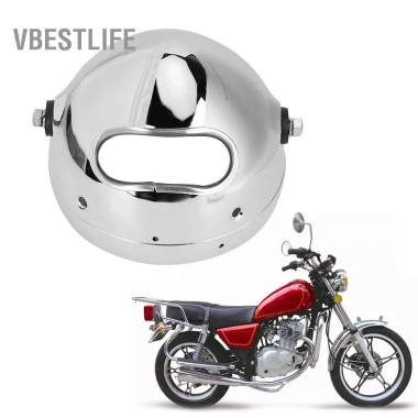 Vỏ đèn pha LED hợp kim nhôm 5,75in Bạc cho xe máy Chopper – Tùy chỉnh sang trọng
