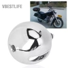 Vỏ đèn pha LED hợp kim nhôm 5,75in Bạc cho xe máy Chopper – Tùy chỉnh sang trọng 2