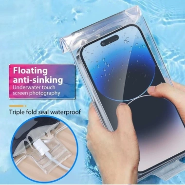 Vỏ điện thoại chống nước trong suốt 1/3/5 chiếc - Túi bơi bảo vệ dưới nước
